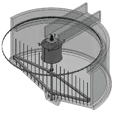 Мешалка для илоуплотнителя